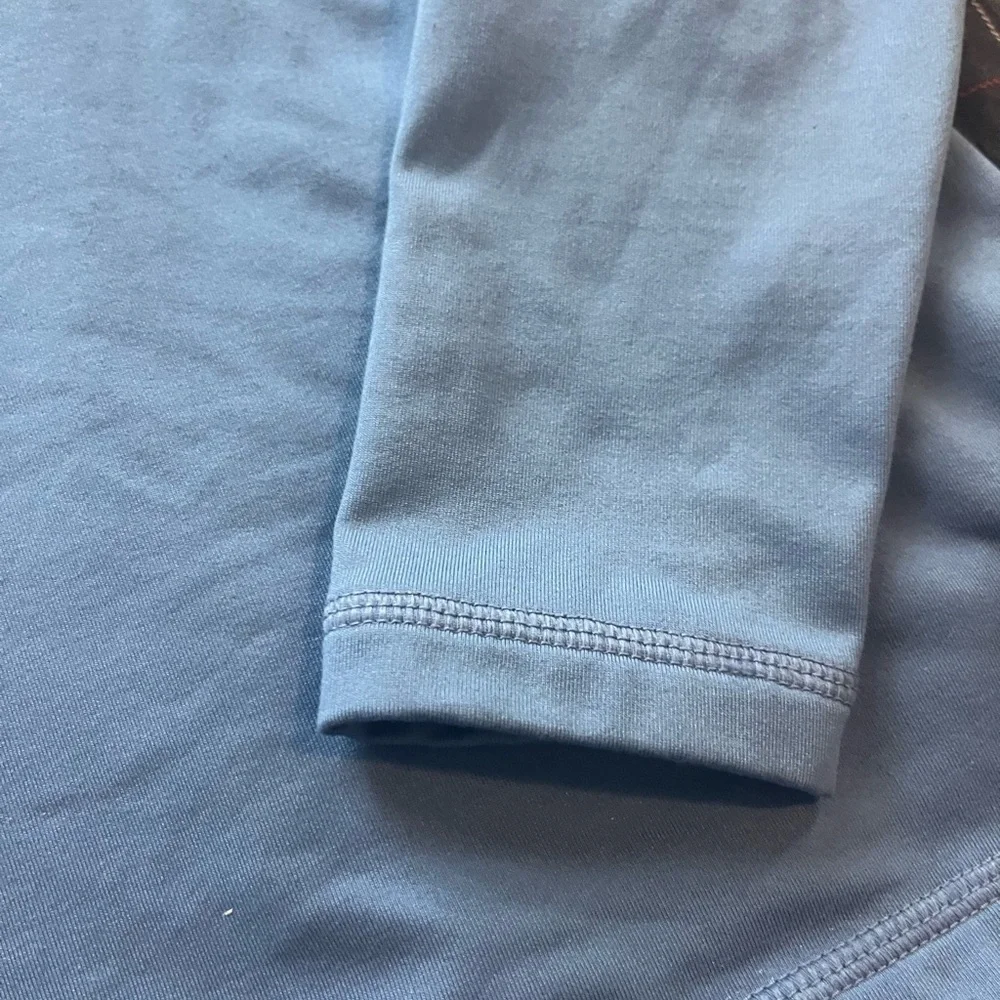 Nike Pro Steel Blue Zip Pullover